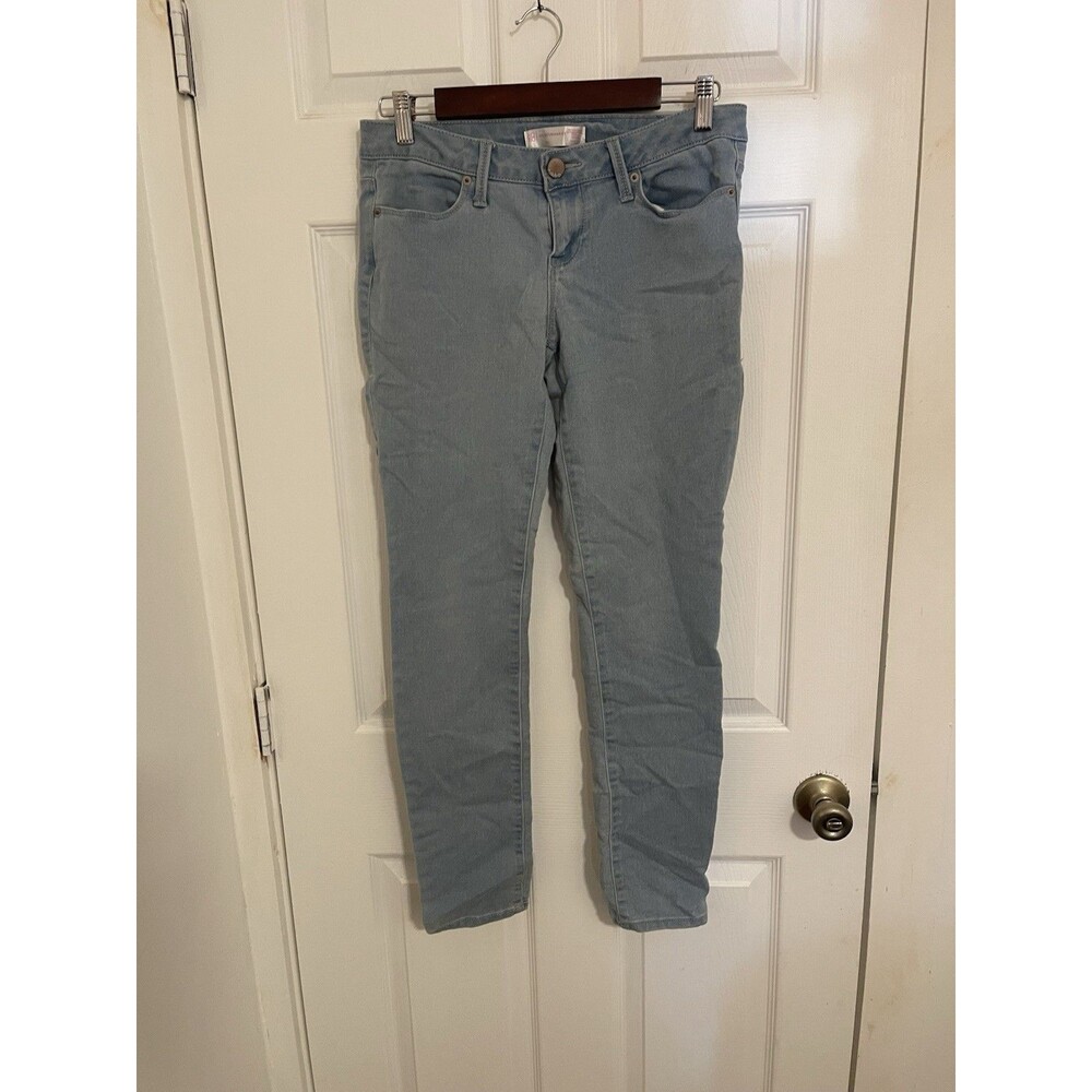 No Boundaries Women's Light Wash Blue Denim Jeans with Elastic Waist & Pockets